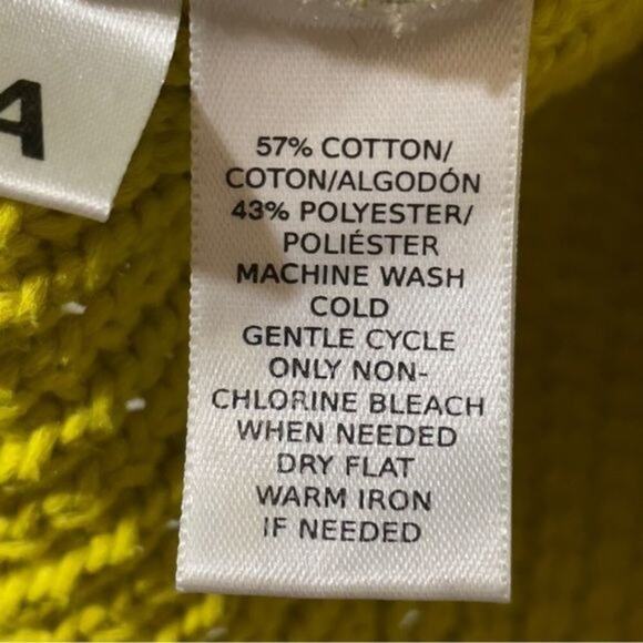 Ann Taylor Loft Sweater Women's Size Small Lime Green Knit Hi-Lo Hem - Picture 9 of 9